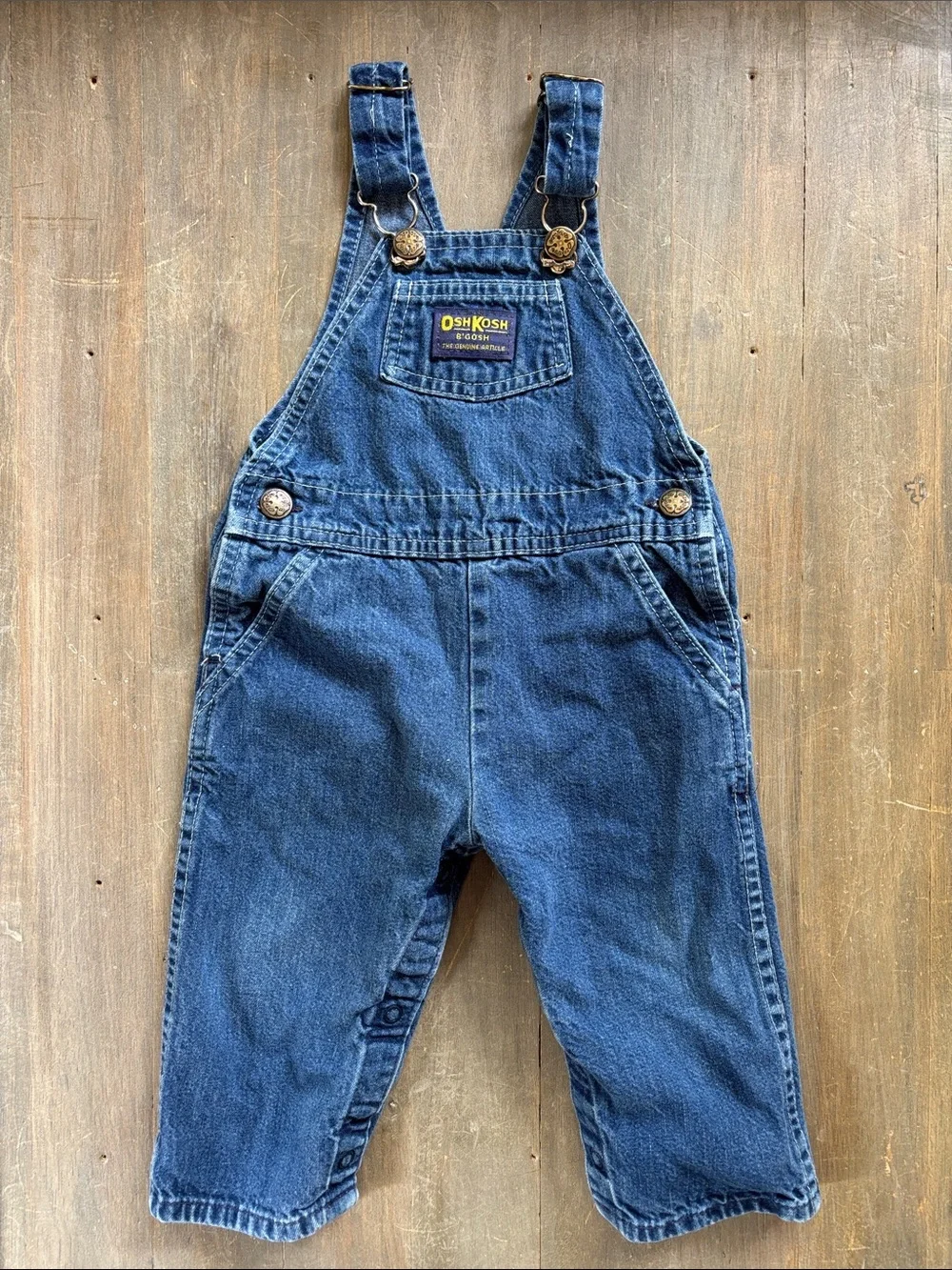 Vintage Oshkosh B’Gosh classic denim bib overalls